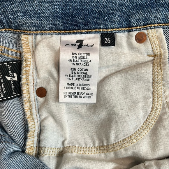 Seven For all Mankind  LUXE VINTAGE Ankle Skinny Jean Size 26 - Picture 5 of 5